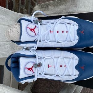 Jordan Men's White Navy Red Sneakers